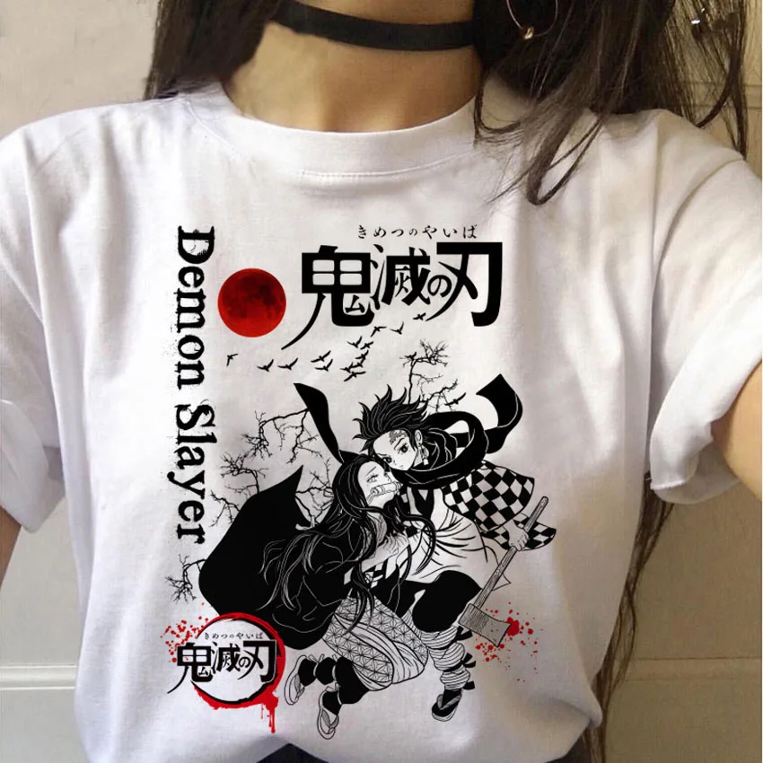 MLCRIYG женская футболка Женский Графический Топ японского аниме Harajuku Kawaii Streetwear Punk