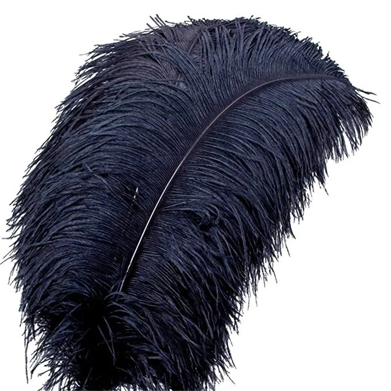 10pcs/lot 15-70CM Black Ostrich Feather Stage Costume Wedding Decoration Feathers Supplies Carnival Dancer Plumage | Дом и сад