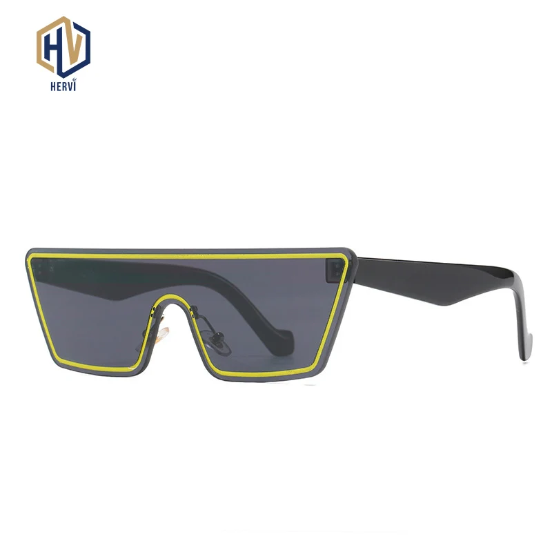 

Fashion One Piece Sunglasses Women Personality Leopard Sun Glasses Candy Colors Gradient Glasses Unisex UV400