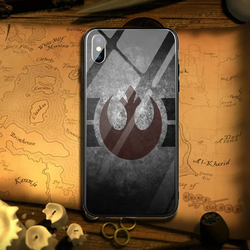 Чехол для телефона из закаленного стекла iPhone 5 5S SE X XR XS Max 6 6S 6Plus Plus 7 7Plus 8 8Plus