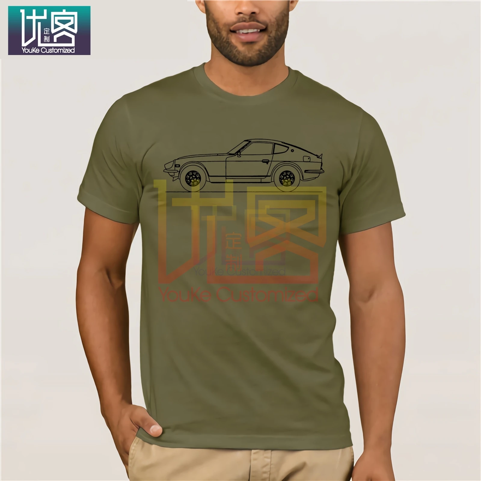 Футболки с машинками 240Z Minimal Line Art футболки повседневные летние топы брендовая