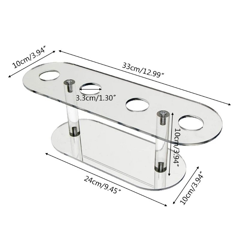 Акриловый держатель для мороженого с 4 отверстиями стойка Полка 667A | Дом и сад