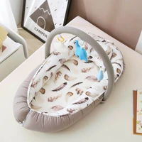 baby crib newborn foldable portable infant bed game rack sleeping artifact travel nest bassinet bumper toddler cotton cradle