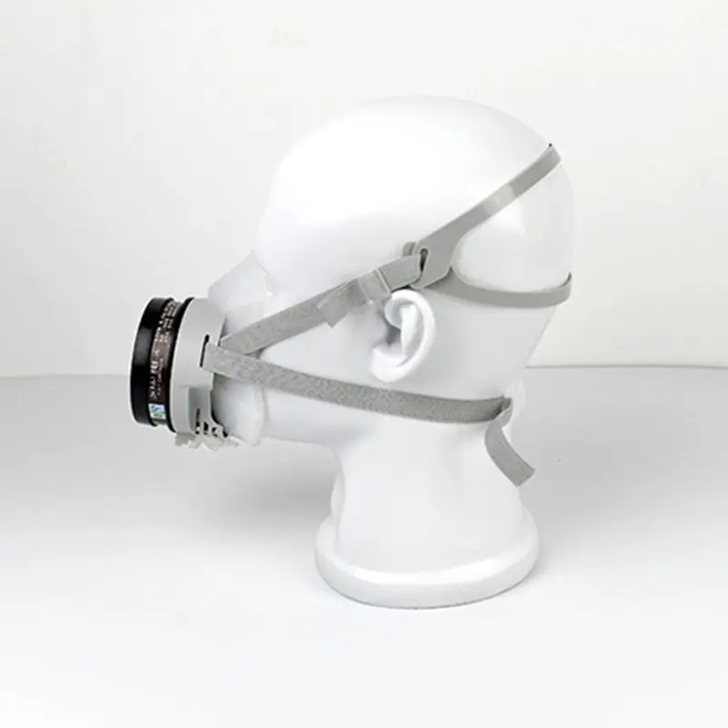 

1Set Silicone Protective Face Cover Antidust Chemical Gas Mask Filter Respirator 45BA