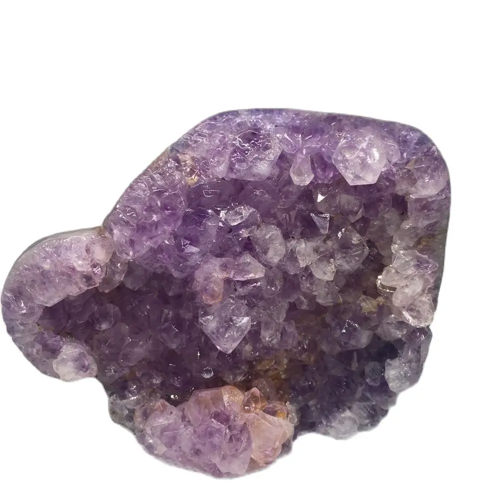 

Natural Agate Geode Quartz Crystal Specimen Home Furnishing Decoration Purple Druzy Stone Reiki Healing Furniture Amethyst