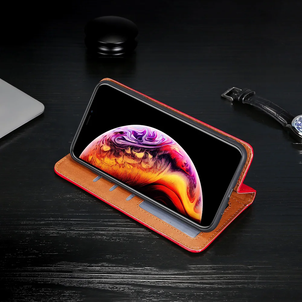 Чехлы бумажники из искусственной кожи в стиле ретро для Samsung Galaxy S8 S9 S10 Plus S5 S6 S7 Edge