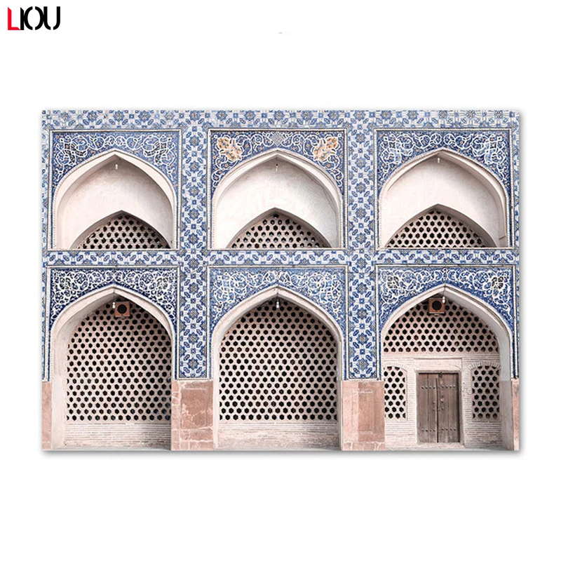 Мусульманская настенная живопись арабская каллиграфия архитектура Марокко