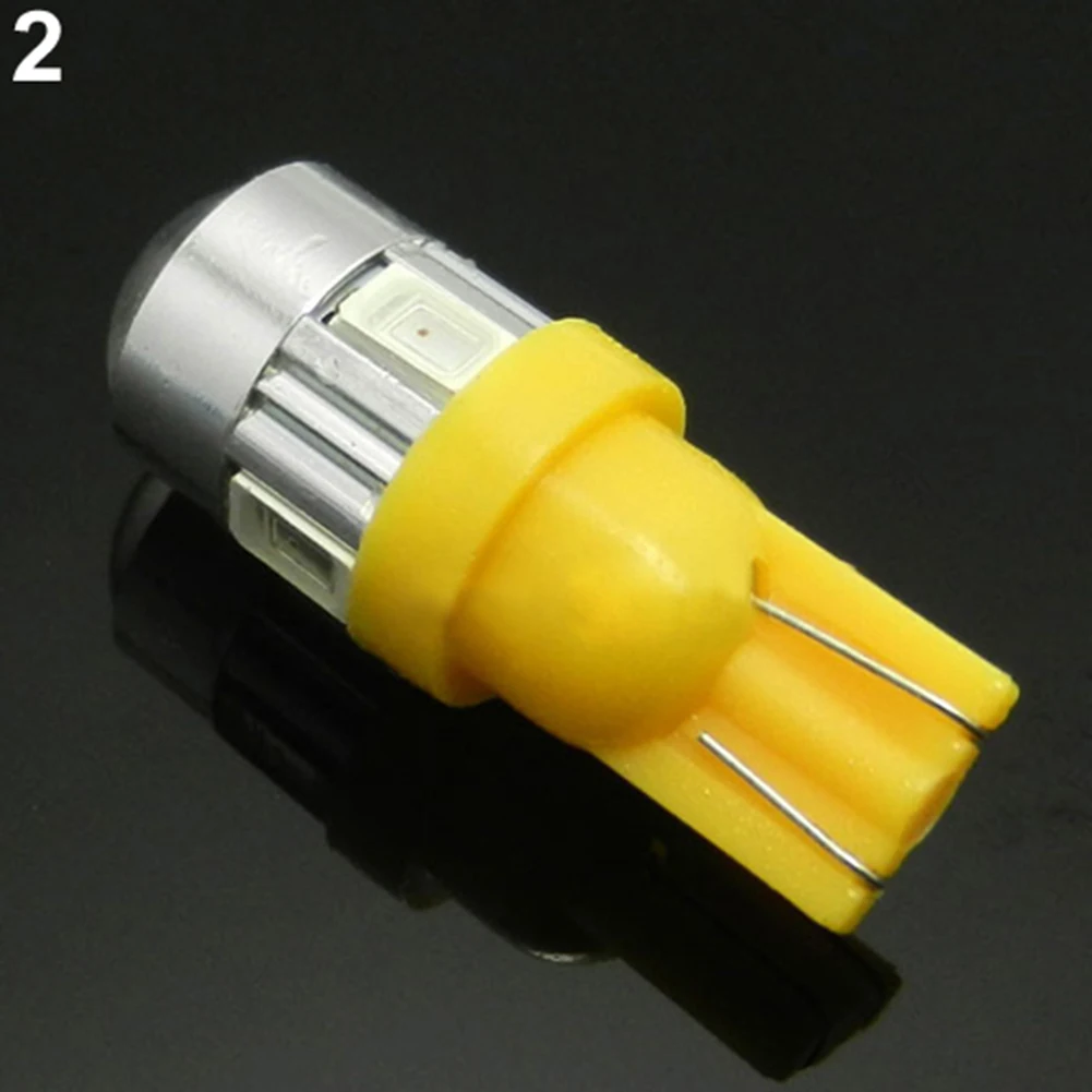 2 шт. T10 6 SMD 5630 чип Автомобильный светодиодный индикатор объектива клиновидный