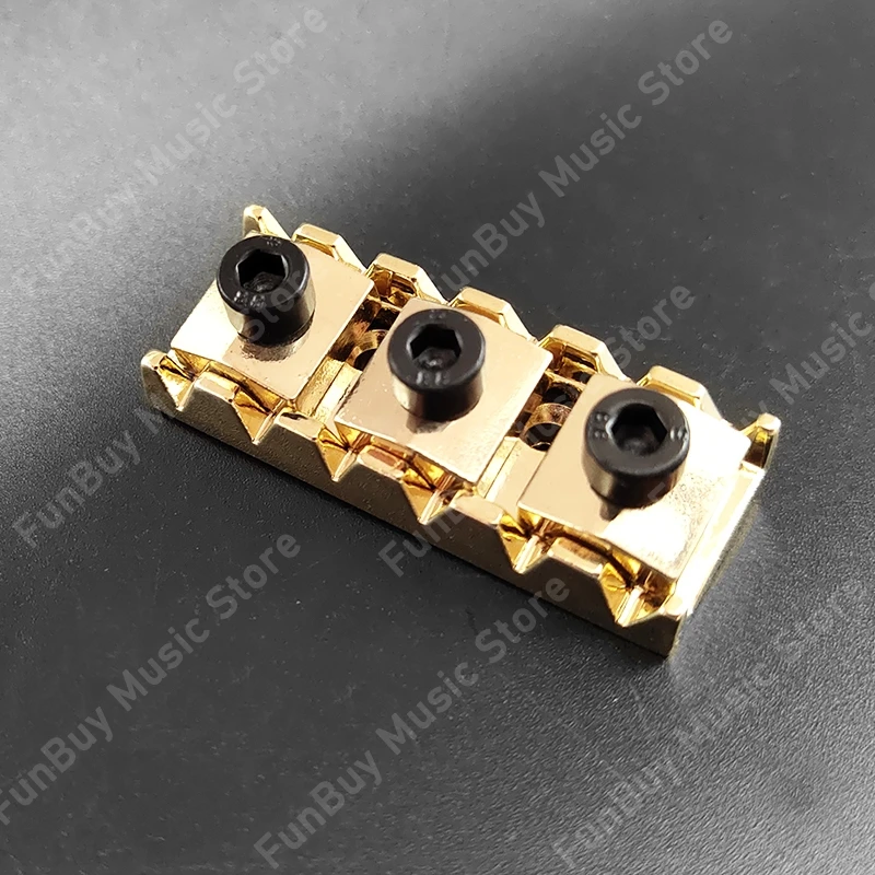 42mm 43mm gitarre tremolo brücke locking mutter elektrische gitarre locking string brücke mutter schwarz gold chrom free global shipping