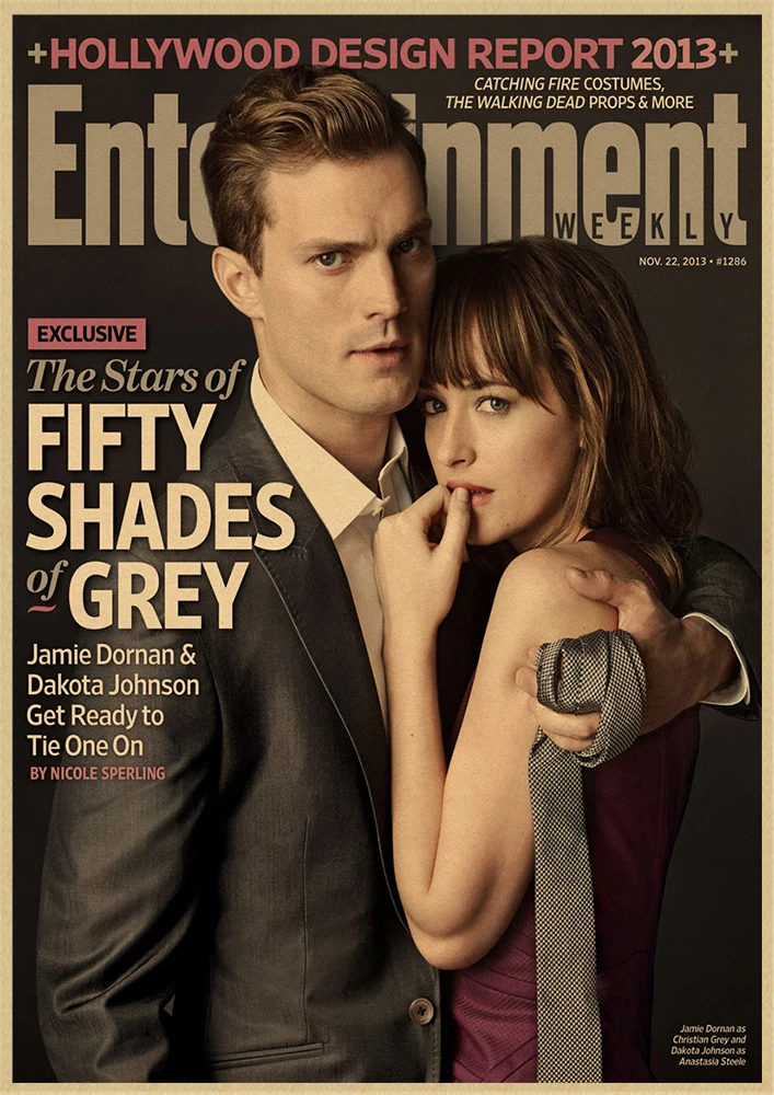 50 оттенков серого классического Ретро фильма постер из крафт-бумаги бар кафе