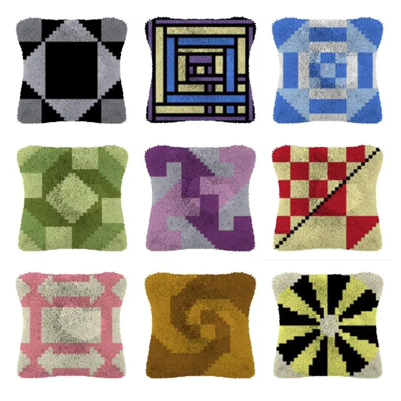 

Bohemia Embroidery Fits Foamiran For Flowers Latch Hook Rug Kits Needlework Set With Latch Hook Pillow Do It Yourself Rugs
