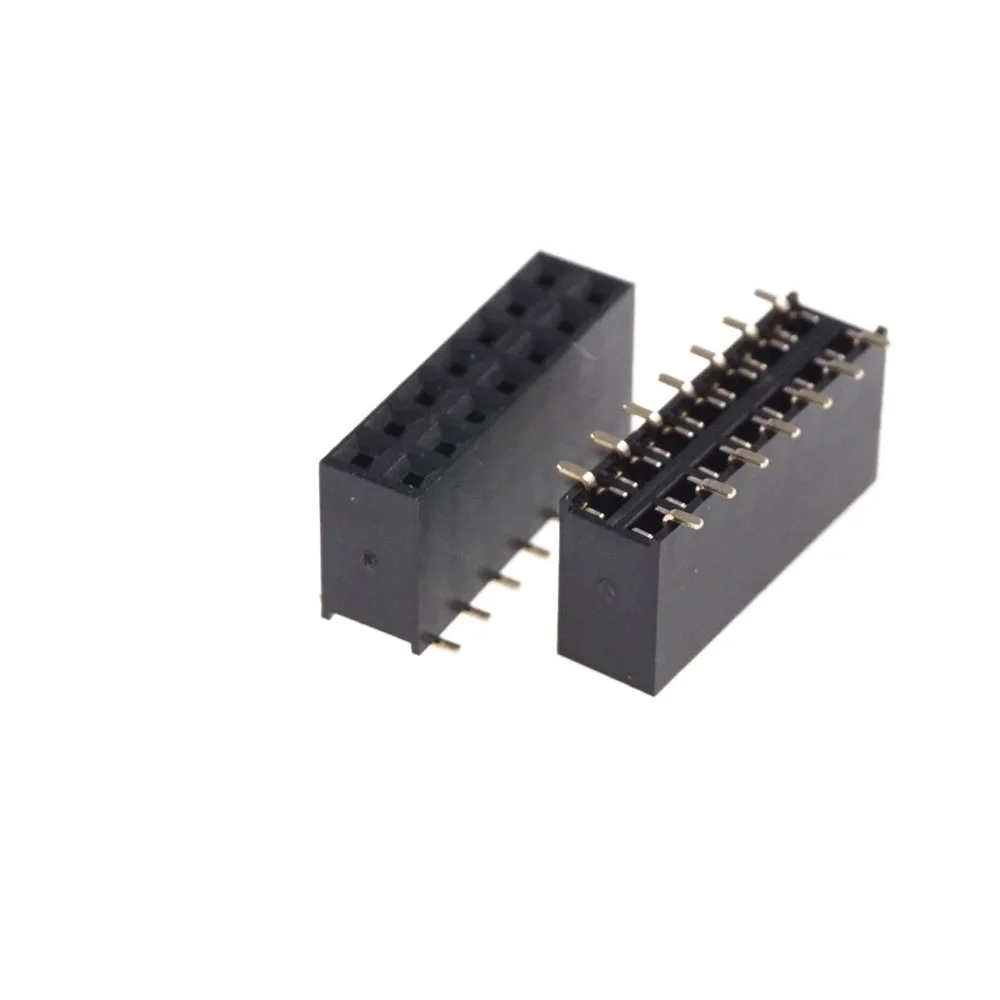 500pcs 2.54mm 2x7 14P Female Header Dual Row Pin SMT Plastic height 8.5mm PCB Socket Headers | Обустройство дома