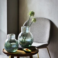 transparent luxury small glass art vase european creative aesthetic decor livingroom wazony ozdobne indie room decor bk50hp