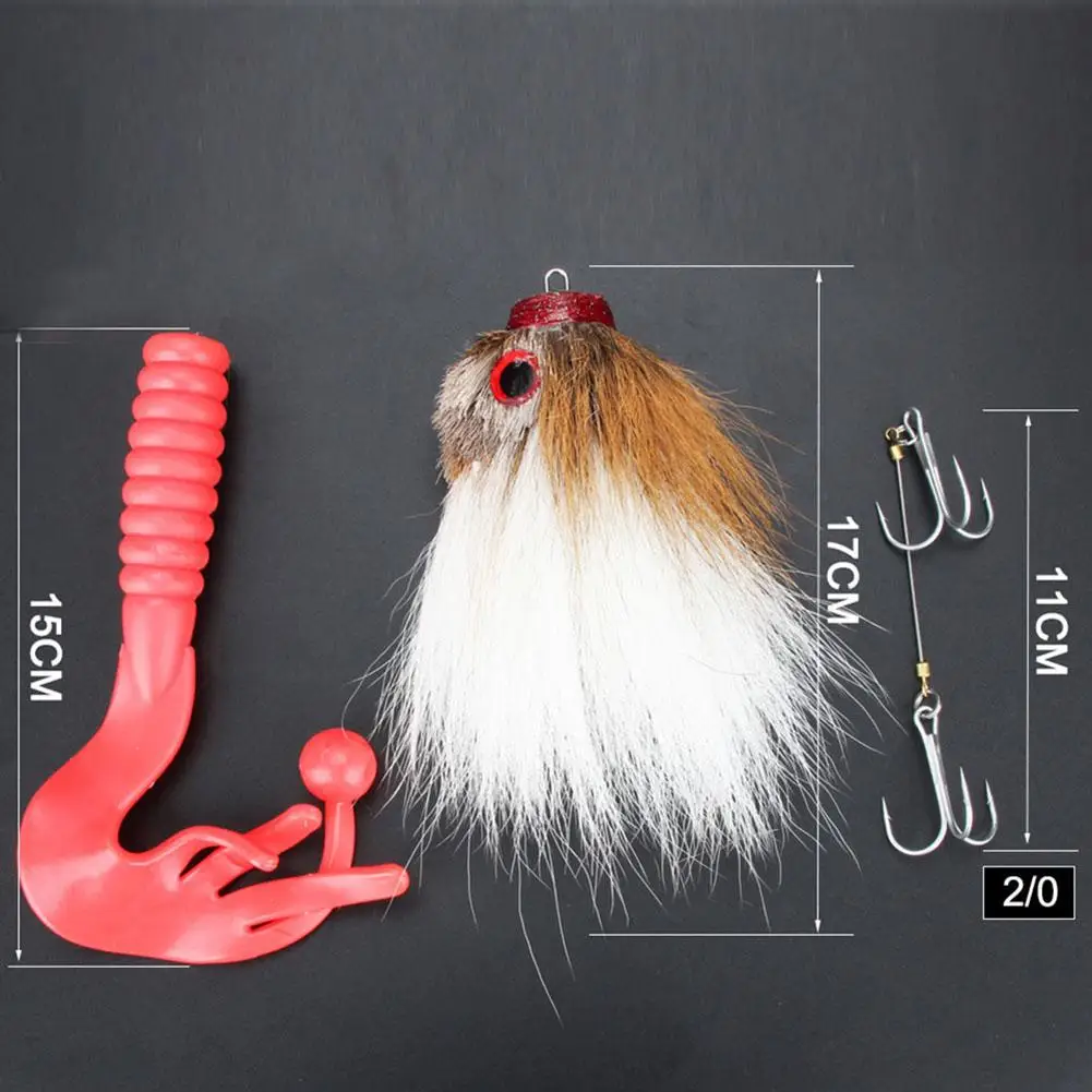 

Mouse Rat Shape Bait Freshwater Saltwater Fly Fishing Lure with Double Hooks Tackle Tool Fishing Accessories Artificial Tackle