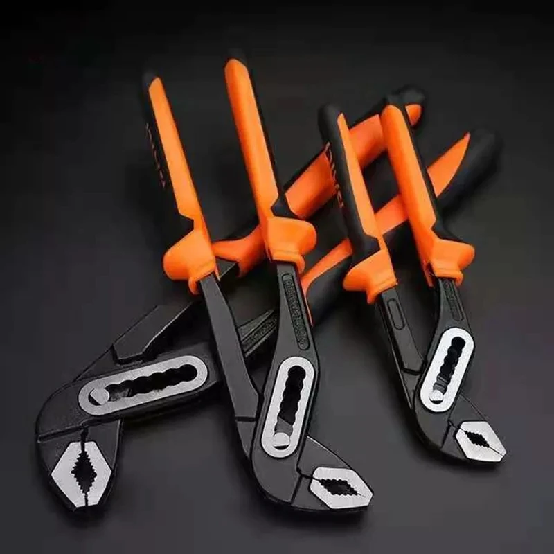 

8"/10"/12" Heavy Duty Fast Pipe Wrench Large Opening Universal Adjustable Water Pipe Clamp Plumber's Hand Tool