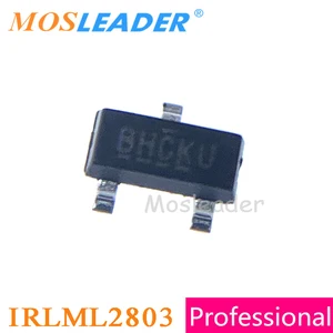 Mosleader IRLML2803 SOT23 1000PCS N-Channel 20V 30V 1.2A IRLML2803PBF IRLML2803TR IRLML2803TRPBF Chinese High quality