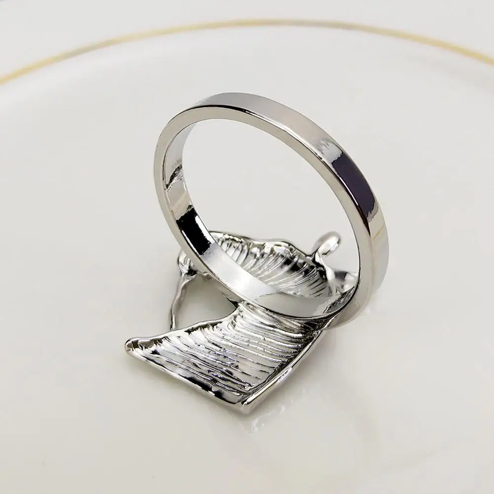 Кольцо для салфеток в форме головы лошади Золотое кольцо из сплава Западный