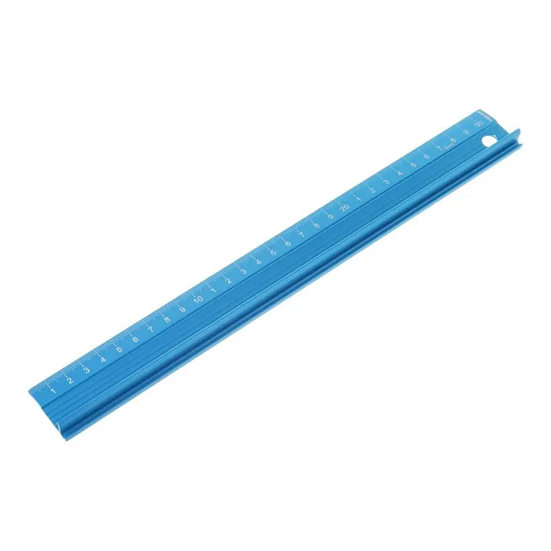 

Professional Aluminum Alloy Straight Ruler Protective Scale Measuring Engineers Drawing Tool 3 Sizes G92E