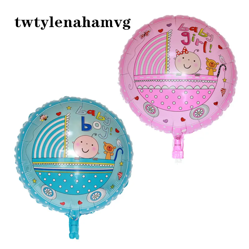 Детский воздушный шар из алюминиевой фольги сделай сам синий и розовый цвета