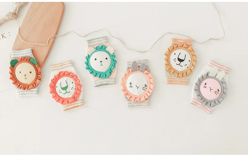 1-5Y Baby Knee Pads Lovely Cartoon Animal Cute Design Mesh Anti-Slip Leg Protectors for Toddler Boys and Girls |