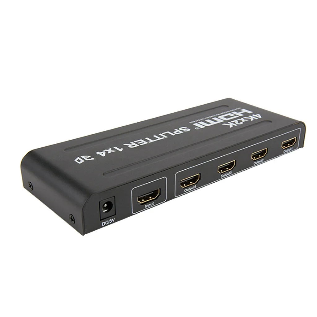 4 порта hdmi сплиттер с питанием для Full HD 1080P и 3D Поддержка одного входа на четыре