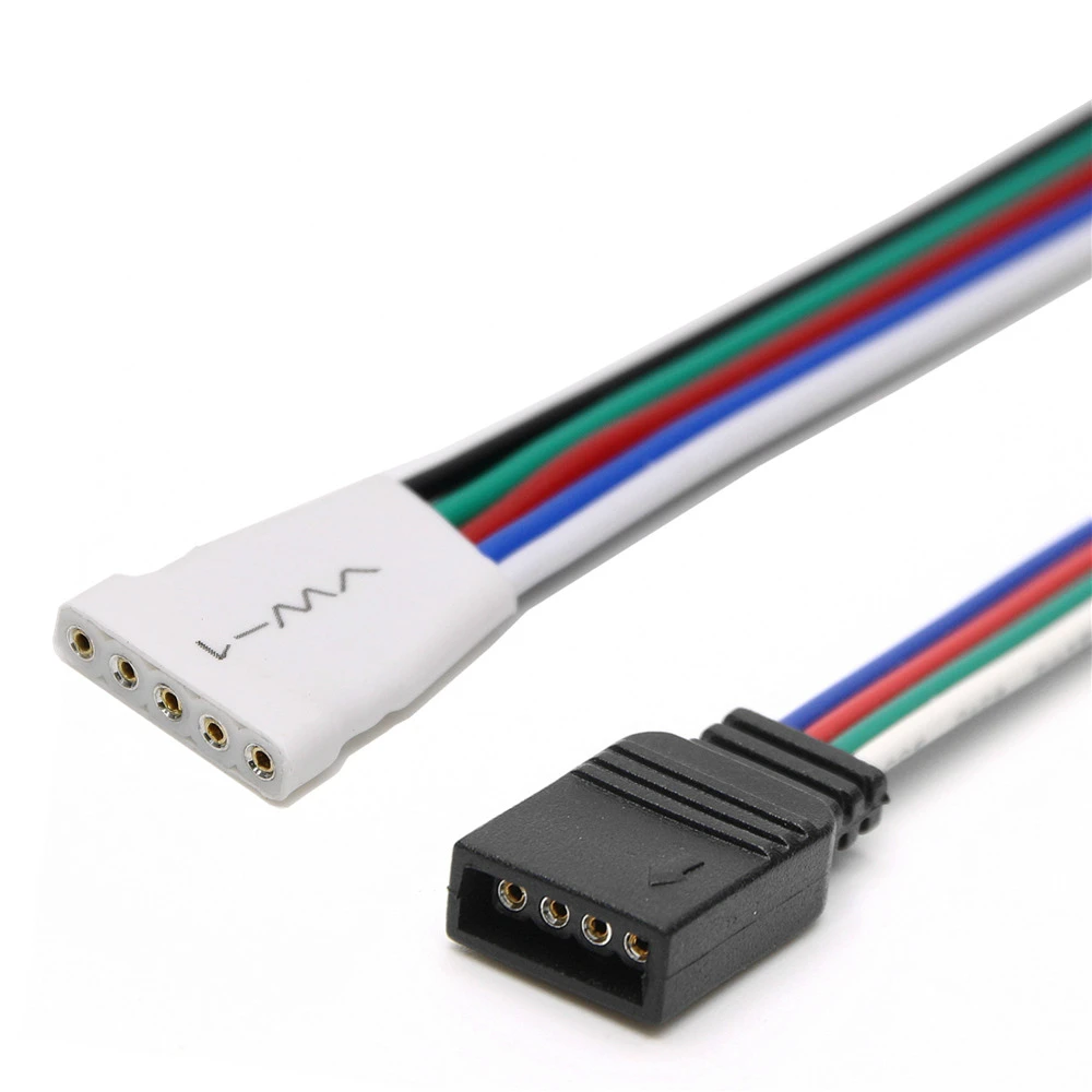 5pin 4pin RGBW RGB Разъем для светодиодной ленты SMD 5050 RGBWW светодиодные гибкая неоновая