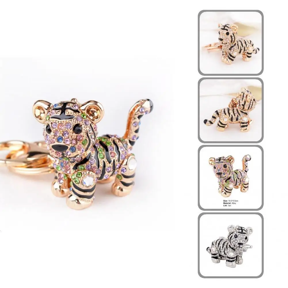 

Alloy Sturdy Exquisite 3D Zodiac Key Chain 3 Colors Key Ring Eye-catching for Bag