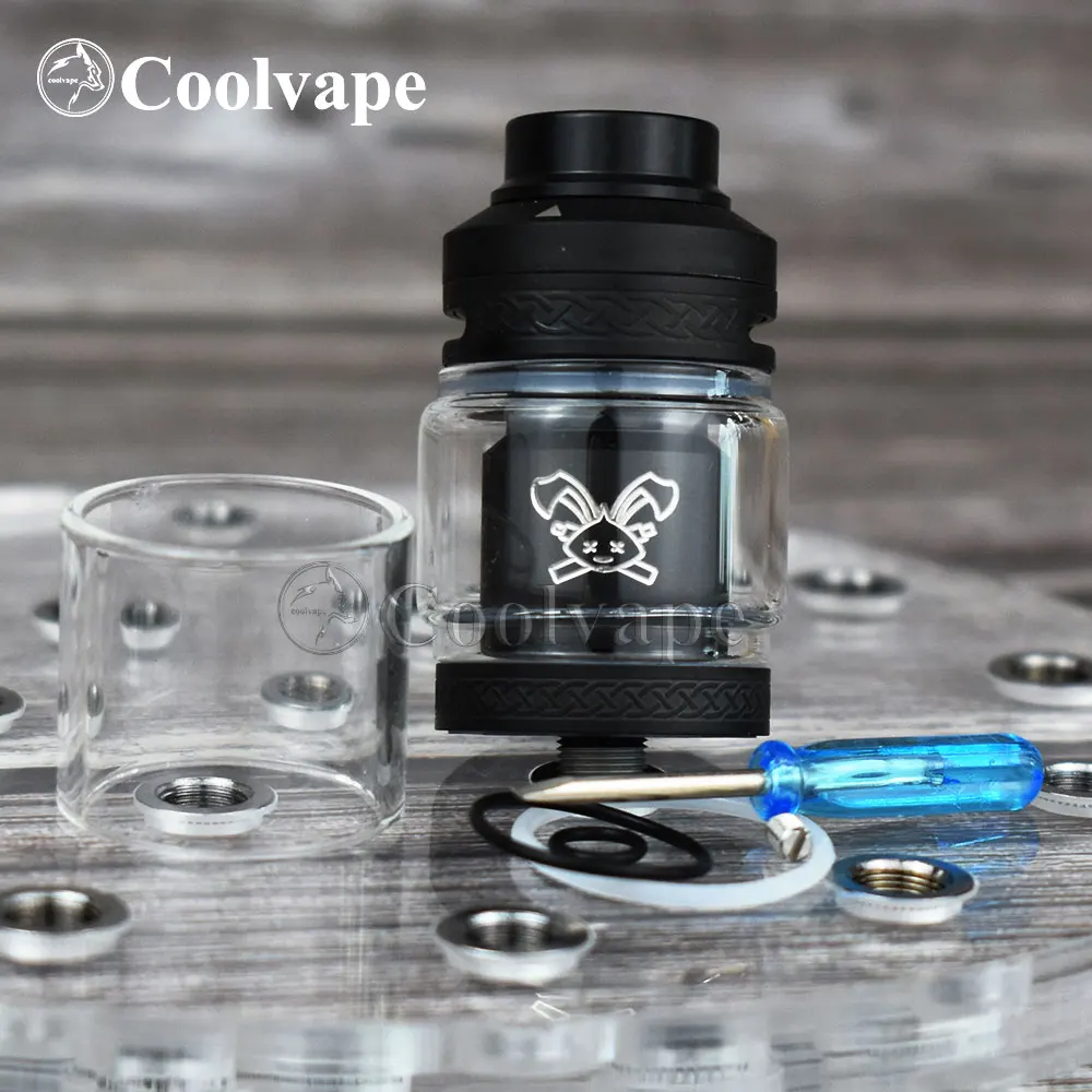 Электронная сигарета Wolf Coolvape Dead Rabbit V2 RTA с баком 2 мл/5 мл атомайзер двойной