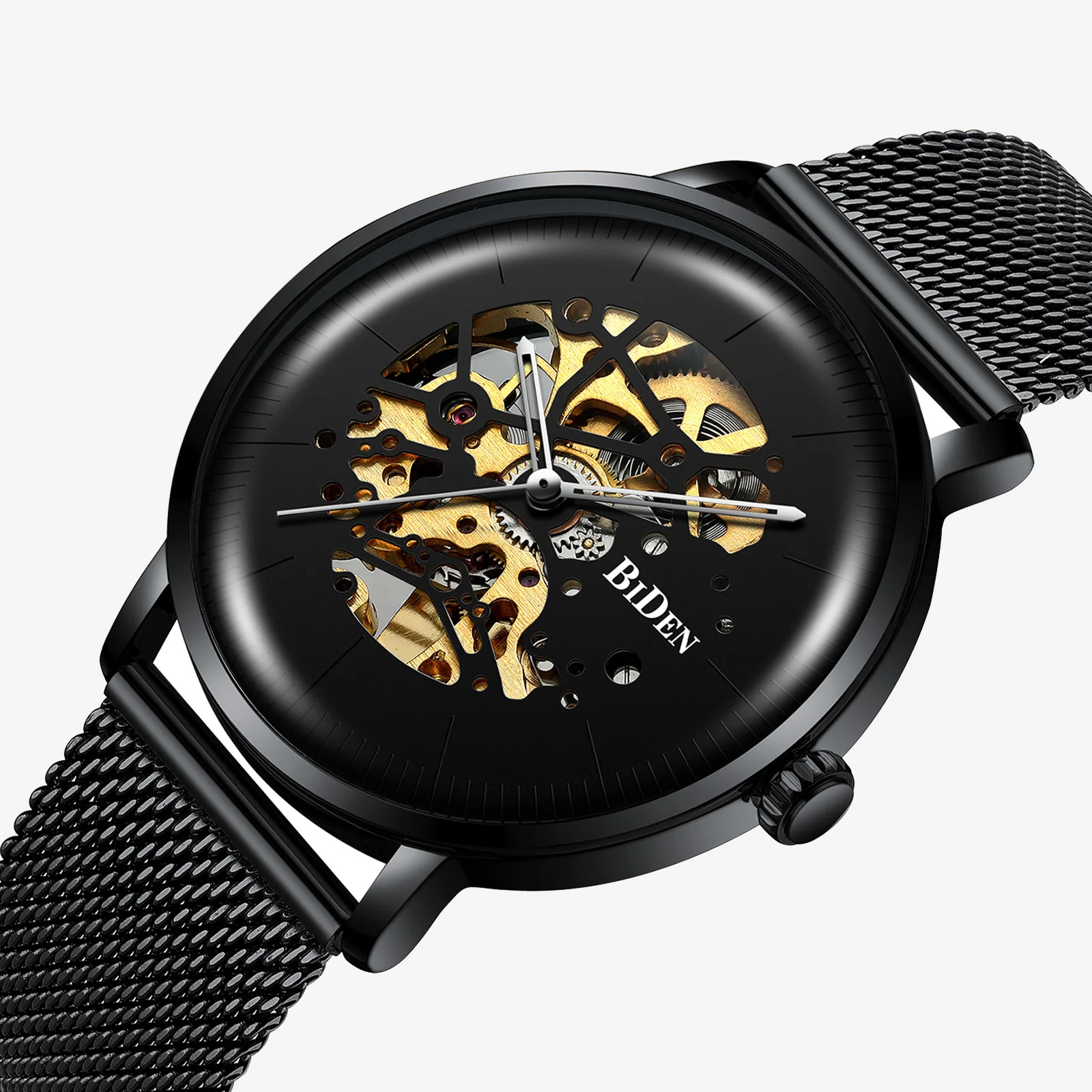 Модные мужские часы BIDEN Брендовые повседневные креативные автоматические