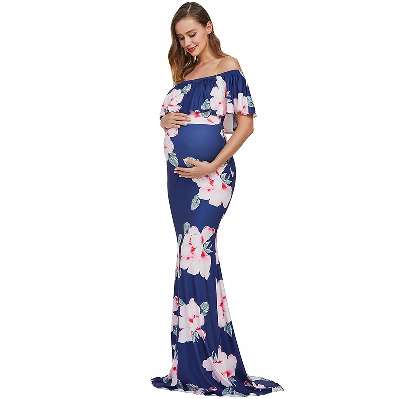 Макси-реквизит для фотосъемки платья беременных безплечевая Одежда детский душ