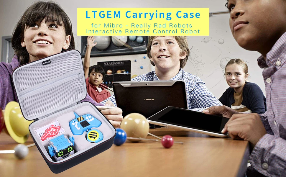 LTGEM Переносной жесткий футляр для мибро действительно красные роботы интерактивный робот дистанционного управления