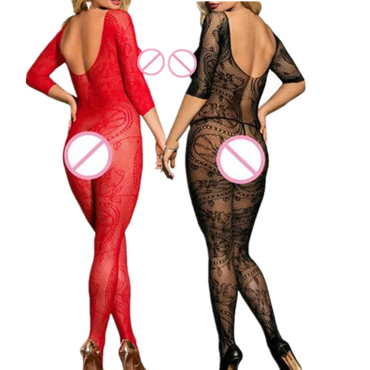 

Women Crotchless Nightgown Erotic Fetish Underwear Sexy Lingerie Open Crotch Bodystocking Porno Fishnet Bodysuits Sexy Costumes