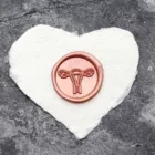Дизайн логотипа Uterus, металлический уплотнительный штамп с деревянной ручкой, вечерние марки для приглашений, Подарочный воск, Свадебный конверт, старинный штамп