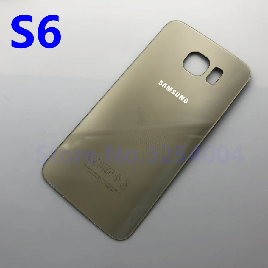 Задняя крышка из стекла для Samsung Galaxy S6 G920 G920F G920P G920A G9200 задняя аккумулятора замена