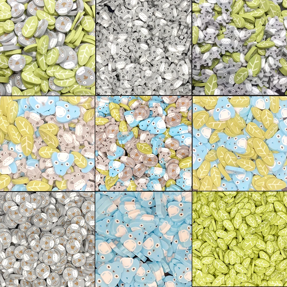 Листья Тоторо 30 г полимерная глина для наполнения слаймом ремесла сделай сам