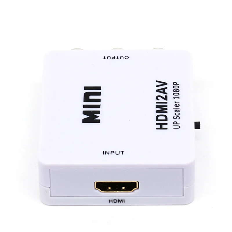 Адаптер преобразователь hdmi av HD видео с HDMI на RCA AV/CVSB L/R 1080P HDMI2AV поддержка NTSC PAL