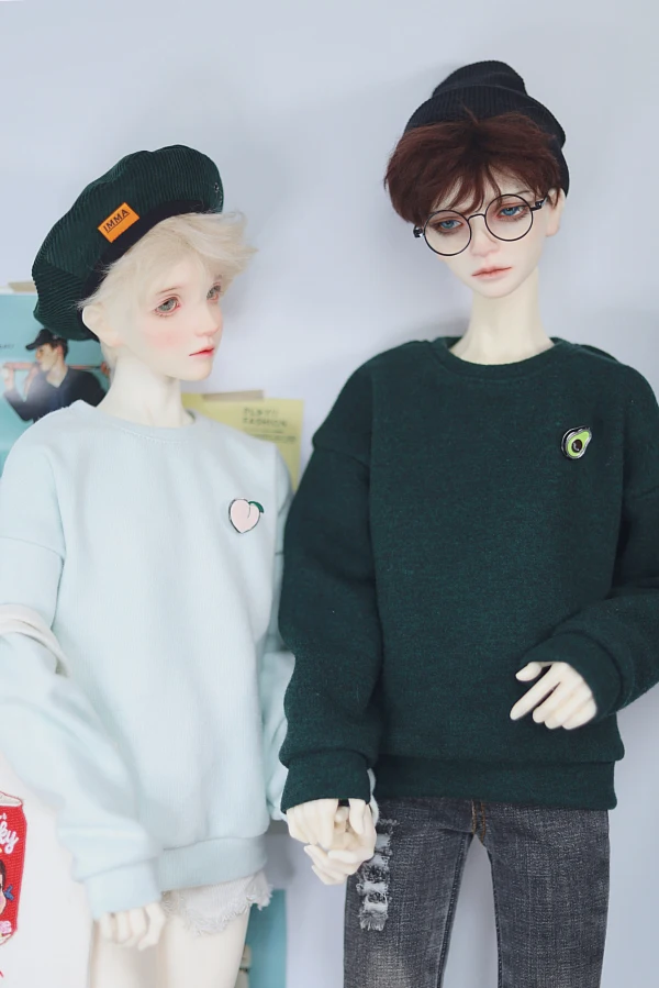 

BJD кукла платье костюмы для 1/3 1/4 дядя Размер Модная универсальная простая Толстовка 2 цвета подходящие куклы аксессуары