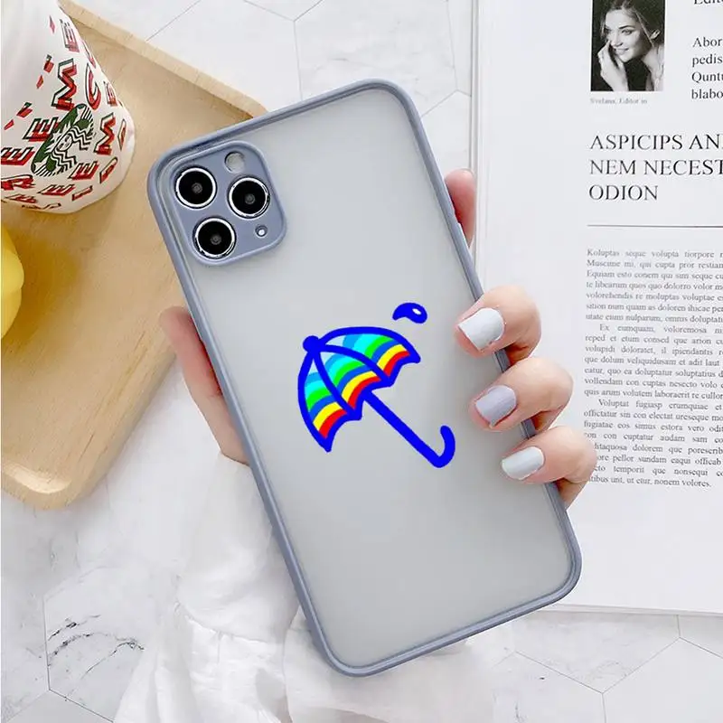 

Cute Weather Logo Phone Cases Phone Case For IPhone 12 11 Pro Max XR XS Max X SE2 6s 7 8 PlusHard Shockproof Gray Case