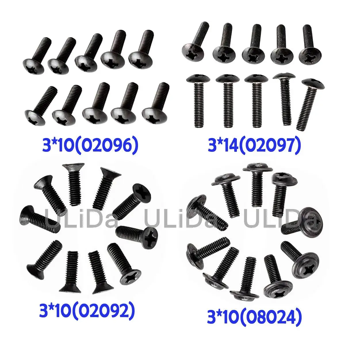 80 шт HSP 1/10 Винты Обновление требуется (02092.02096.02097.08024) M3 Phillips для 94123 94111 94170 94107|Детали