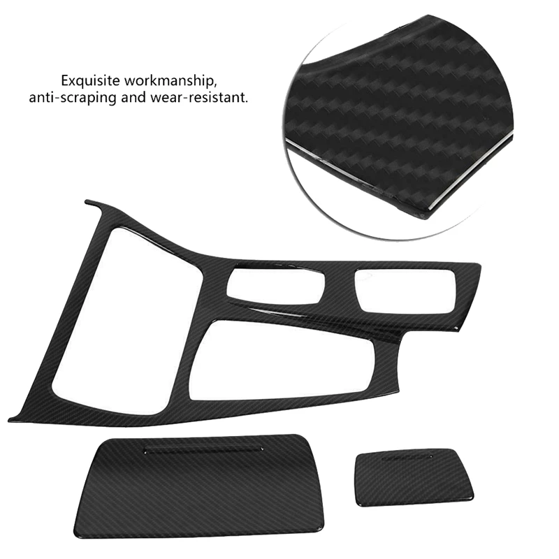 Углеродное волокно центральная консоль панельная Накладка для коробки передач