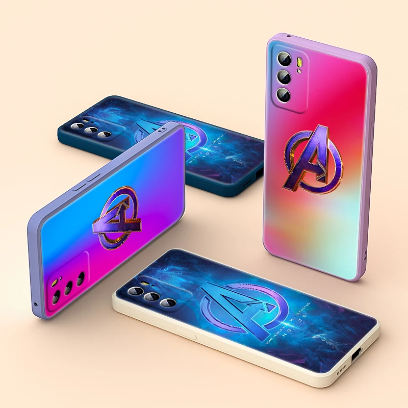 

Avengers Logo Marvel For OPPO Reno 6 5 4 3 2 2Z Find X3 X2 Neo Lite Pro Plus 5G Liquid Silicone Soft Cover Phone Case