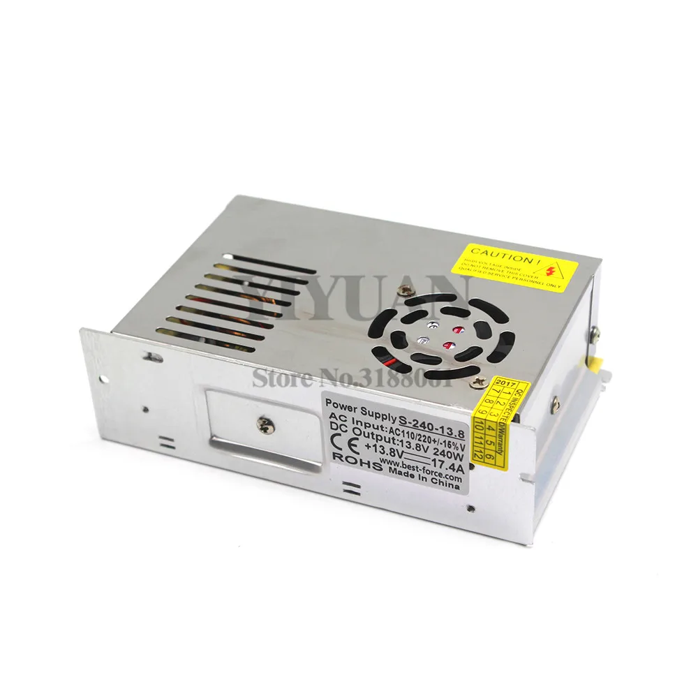 Светодиодный импульсный источник питания 13 8 В 17 4a 240 Вт 110 220 В|switch power|switching power