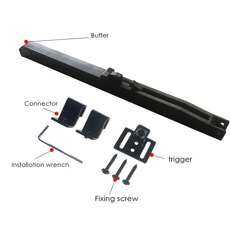 1 компл. мягкий механизм закрытия двери сарая пружинный буфер скользящий демпфер