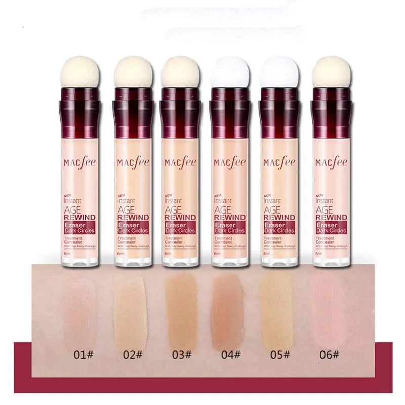 

Face Base Makeup Concealer Cream Facial Corrector Foundation Cover Cream Sponge Head Concealer Stick Moisturizing