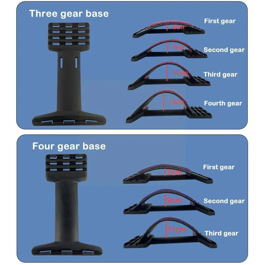

Back Massager Stretcher Equipment Support Spine Pain Massage Chiropractic Lumbar Relief Equipment Fitness Relief B4z8