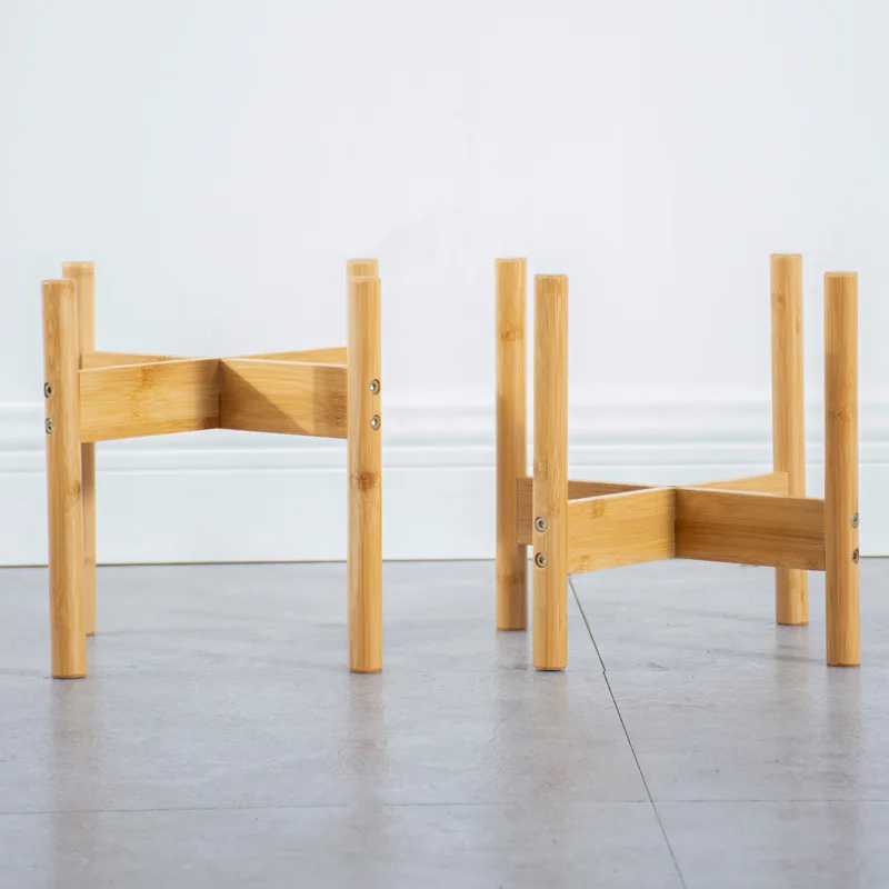 Деревянная подставка для цветочных горшков с четырьмя ножками | Мебель