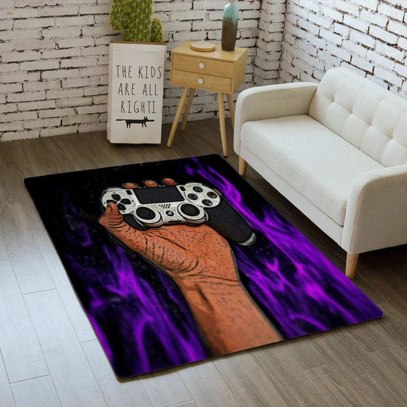 Мультяшные детские коврики 3D геймерский контроллер с принтом ковер для детской
