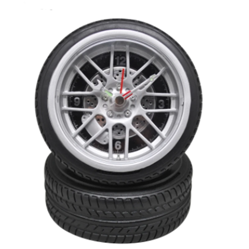 

Creative Car Tires Alarm Clock Children Toy Gifts Clock Students Desktop Small Alarm Clock Theme Room Decorations