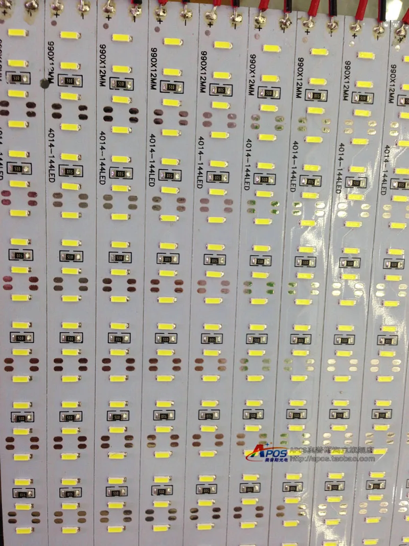 

100Pcs*1m Double Row DC12V 144 Chips SMD 4014 6500K Cold Warm White Hard Bar Light Rigid Strip Supper Brightness