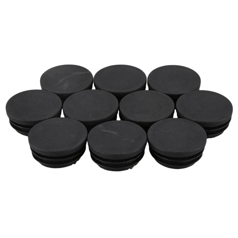 10 х черные пластиковые 38 мм Диаметр круглые трубки вставки крышки|Уплотнения